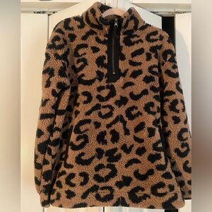 Maurices Animal Print Fleece Pullover